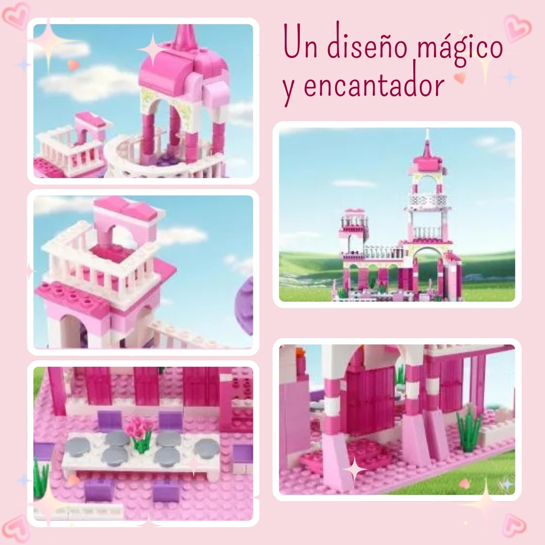 CASTILLO DE PRINCESA ARMABLE BLOQUE LEGO